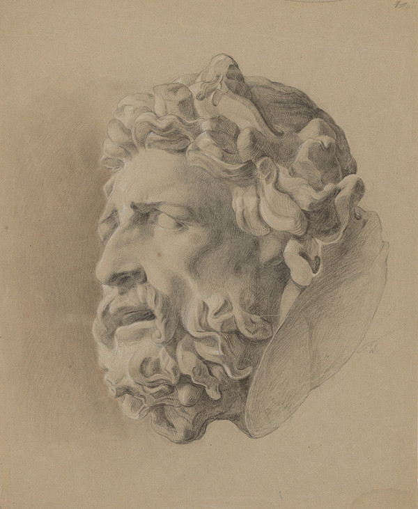 Friedrich Carl von Scheidlin – Study of a Man with Beard according to Plaster Cast