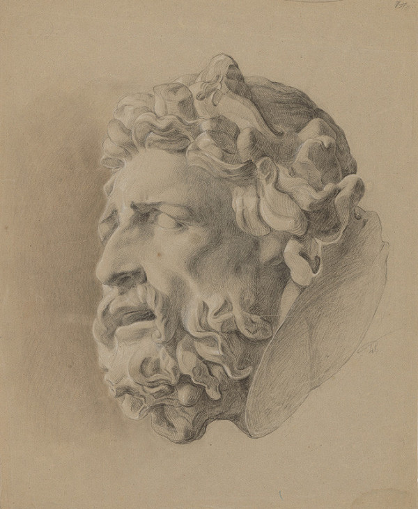 Friedrich Carl von Scheidlin – Study of a Man with Beard according to Plaster Cast 