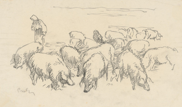 Štefan Prohászka-Tallós – Pastierka svíň 