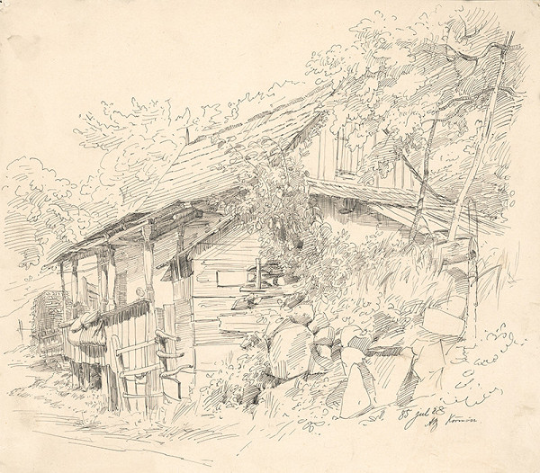 Vojtech Angyal – Study of a Peasant Cottage
