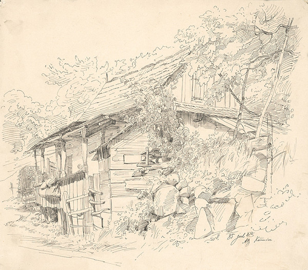 Vojtech Angyal – Study of a Peasant Cottage 