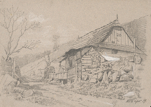 Vojtech Angyal – Peasant House by the Road