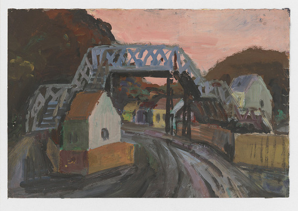 Alojz Klimo – Landscape with a Bridge 