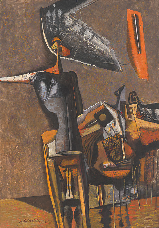 Vincent Hložník: Kompozícia II., 1963, Slovenská národná galéria