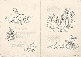 Jan Hála – Štúdia k ilustráciám II. 