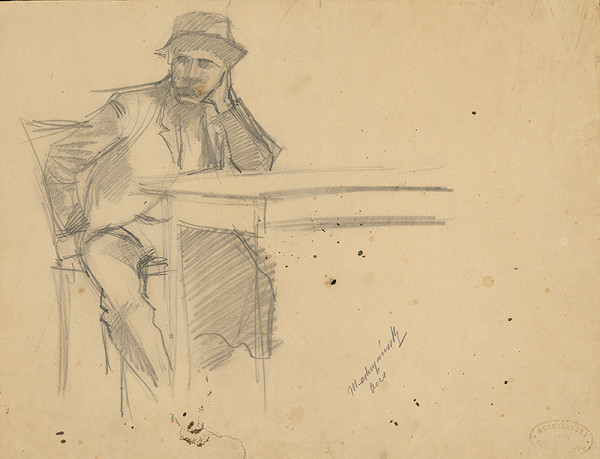 Ladislav Mednyánszky – Study of a Seated Man