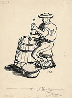 Jan Hála – Bača robí syr 