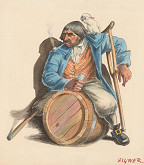 Fedor Klimáček – Muž sediaci na sude 