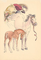 Fedor Klimáček – Kôň a žriebä 