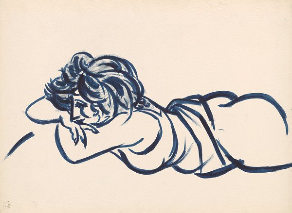 Peter Matejka – Ležiaca s preloženými rukami 