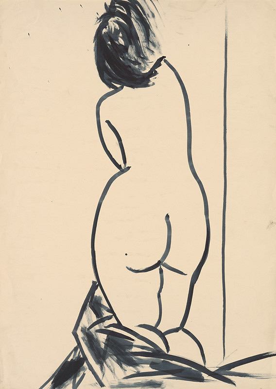 Peter Matejka – Kneeling Nude from the Back