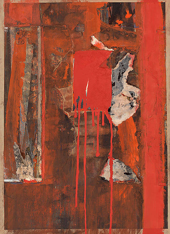 Rudolf Fila – Červená koláž, 	1964–1968, Slovenská národná galéria