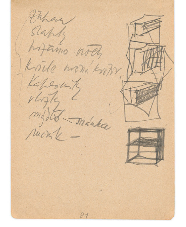 Eugen Nevan – Skicár II - 49 listov - Nákupný zoznam 