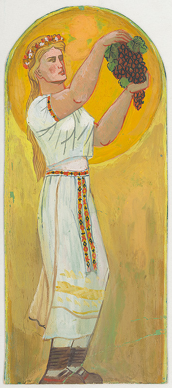 Štefan Bednár – Alegorická postava ženy s hroznom 