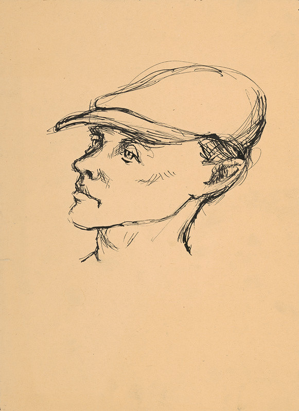 Ernest Špitz – Hlava muža v čiapke 