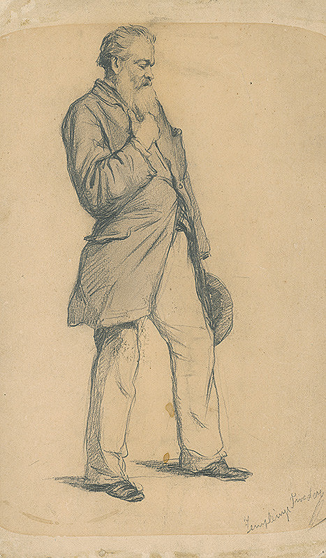 Teodor Zemplényi – Study of Standing Old Man II.