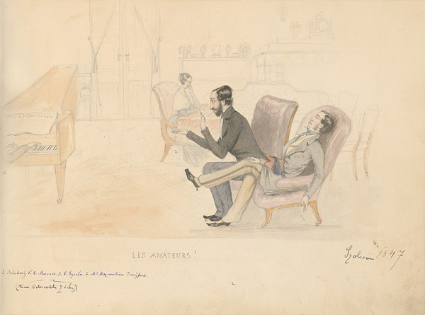 Stredoeurópsky maliar z 19. storočia, Július Odescalchi – Hudobné soireé, Solčany 