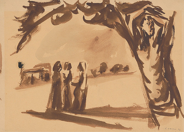 Eugen Nevan – Study for Lidice VI.  