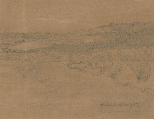 Ferdinand Katona – Štúdia krajiny pri Zakopanom 