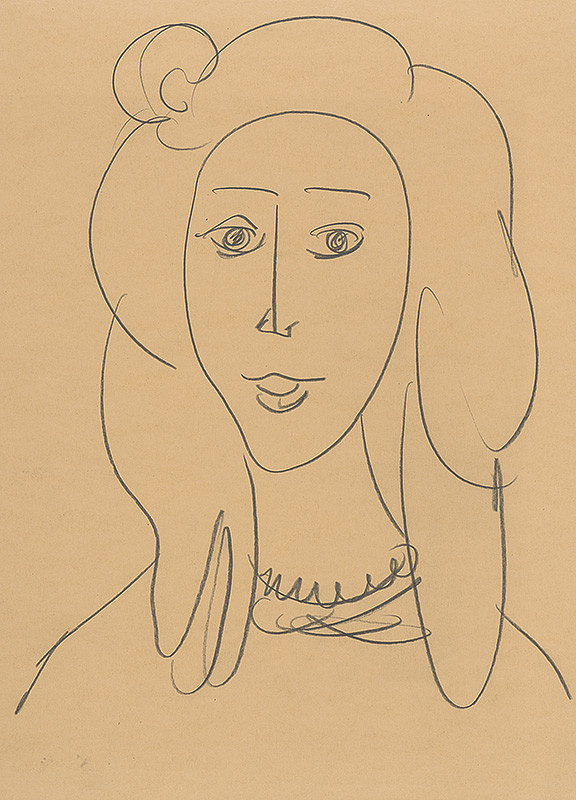 Eugen Nevan – A Girl with Long Hair 