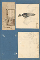 Stredoeurópsky maliar z 19. storočia – Pozorovanie zatmenia v Rusovciach. Vidiecky výjav. Interiér paláca Kinsky 