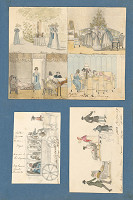 Henriette Odescalchi – Interiér kaštieľa v Rusovciach. Kočiar rodiny grófa Františka Zichy Ferraris. Korčuľovanie na rybníku. 