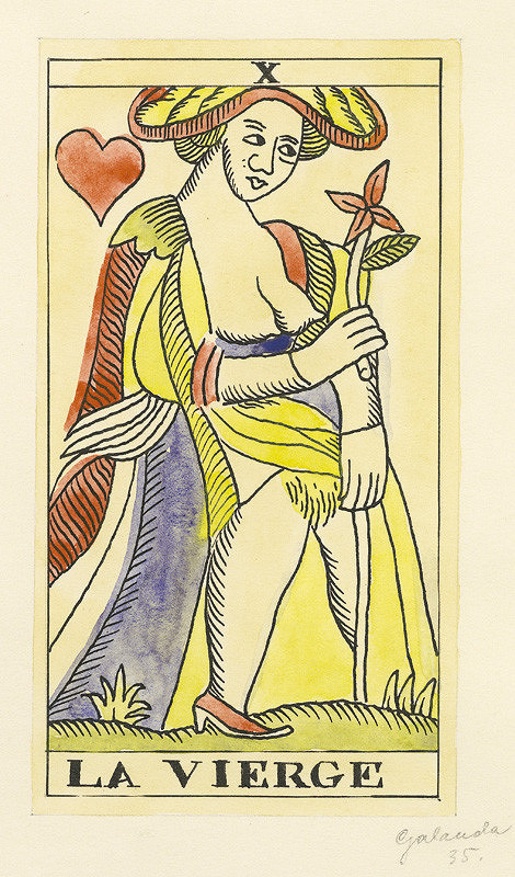 Mikuláš Galanda – La Vierge (Queen of Hearts) 
