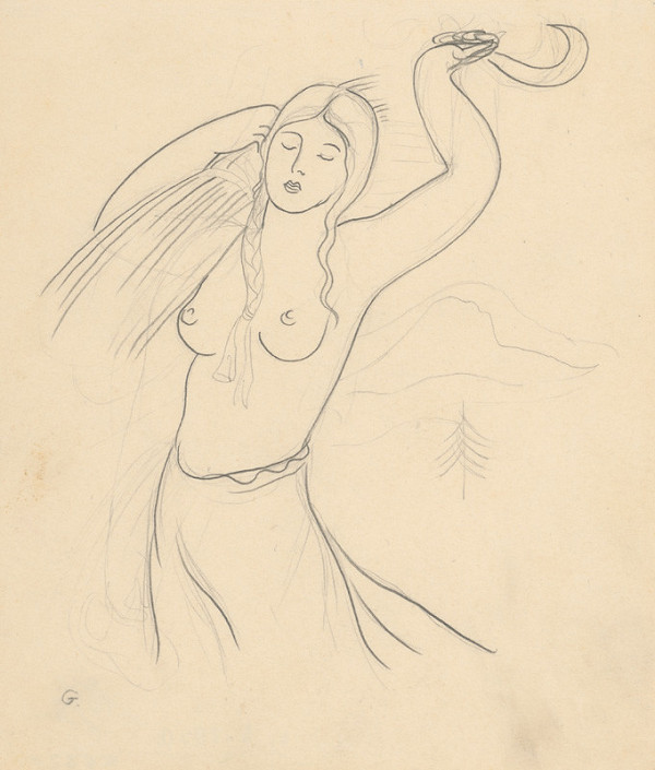 Mikuláš Galanda – A Girl with a Sickle 