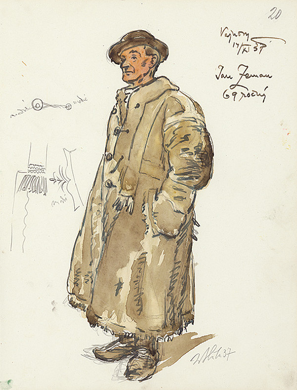 Jan Hála – Strana z náčrtníka 