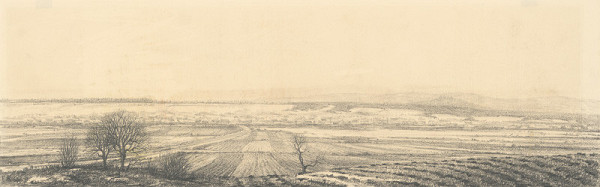 Ferdinand Hložník – Landscape Around Halič 