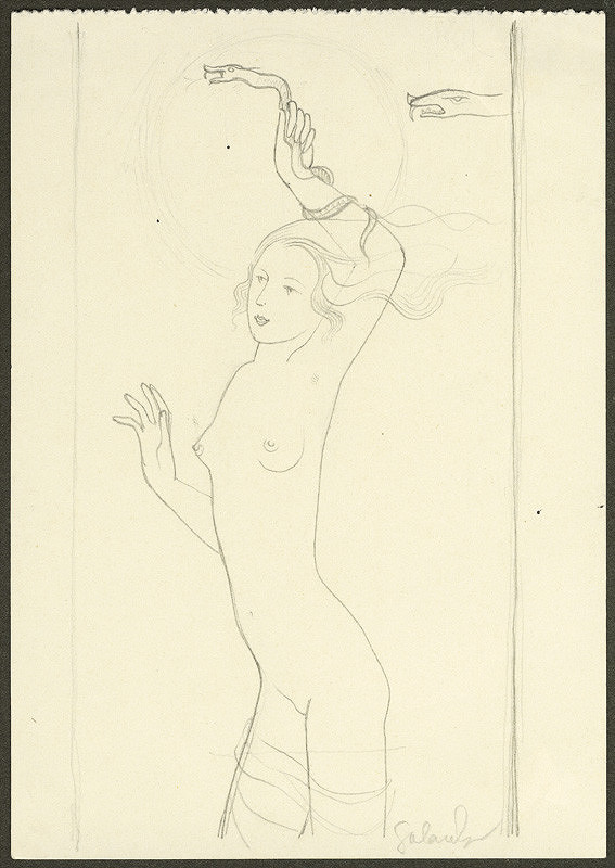 Mikuláš Galanda – Žena s hadom 