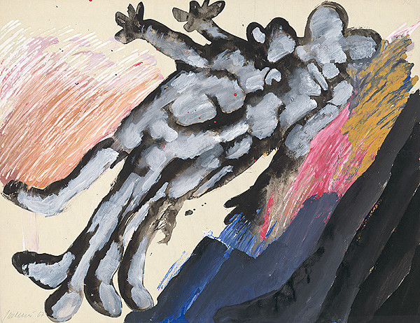 Jozef Jankovič – Drawing 1967 (Falling Figure)