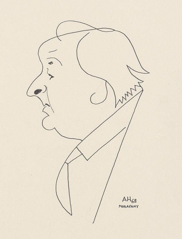 Adolf Hoffmeister – Karikatúrna kresba A.Bednára VI. 