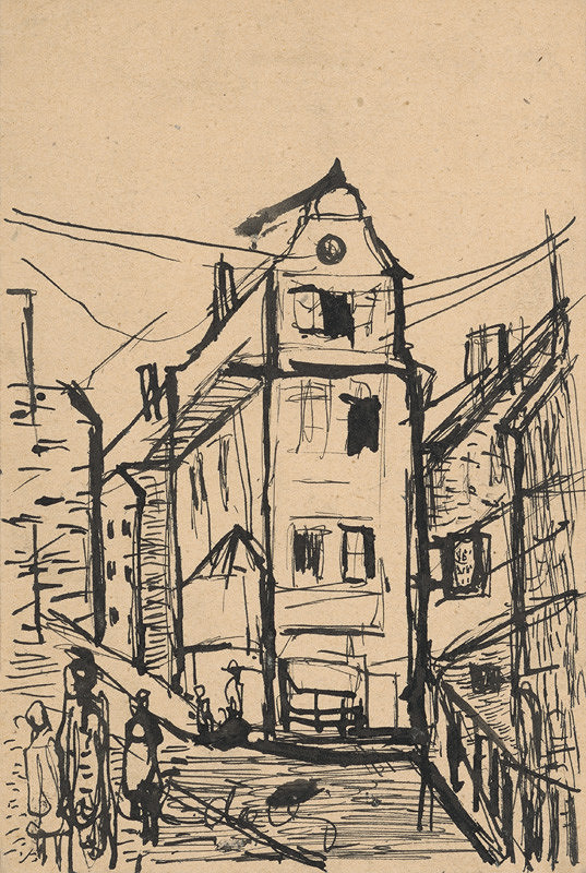 Jozef Šturdík – Motif from Old Bratislava II.