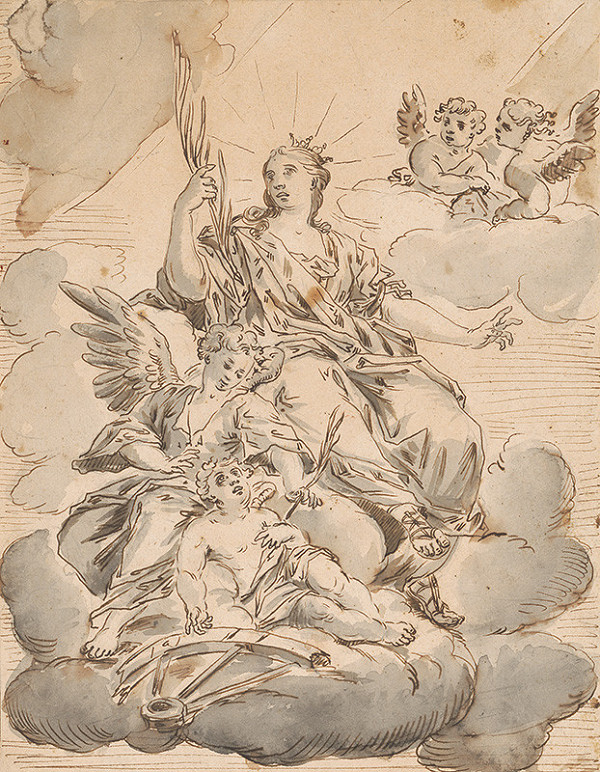 Paul Troger – Apoteóza sv. Kataríny Alexandrijskej 