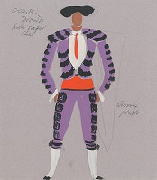 Eugen Nevan – Návrh na kostým toreádora I. 