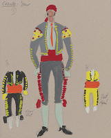 Eugen Nevan – Návrh na kostým toreádora III. 