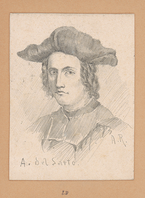 Alojz Rigele – Portrétna štúdia A. del Sarto  