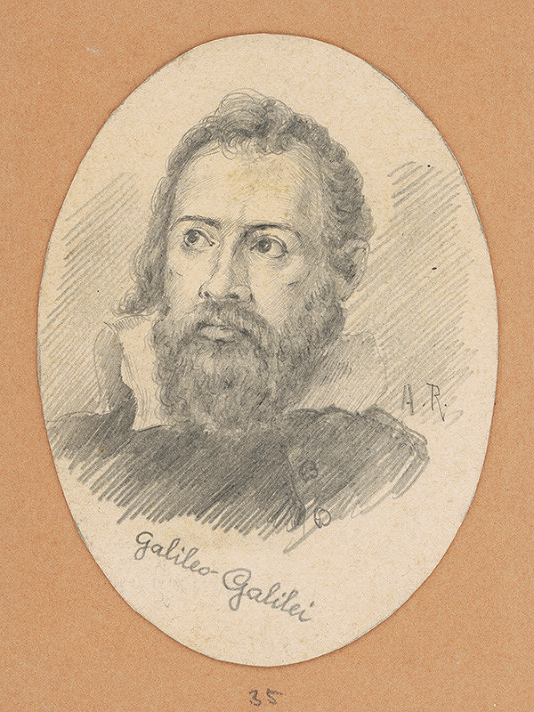 Alojz Rigele – Portrétna štúdia Galilea Galilei