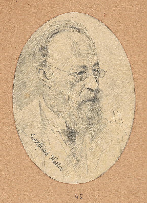 Alojz Rigele – Portrétna štúdia Gottfrieda Kellera  