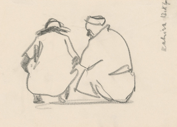 Ján Kulich – Two Crouching Arabs 