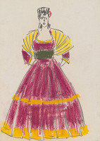Eugen Nevan – Návrh na ženský kostým XV. 
