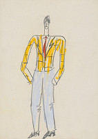 Eugen Nevan – Návrh na mužský kostým V. 