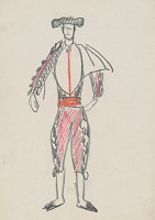 Eugen Nevan – Návrh na kostým toreádora IV. 