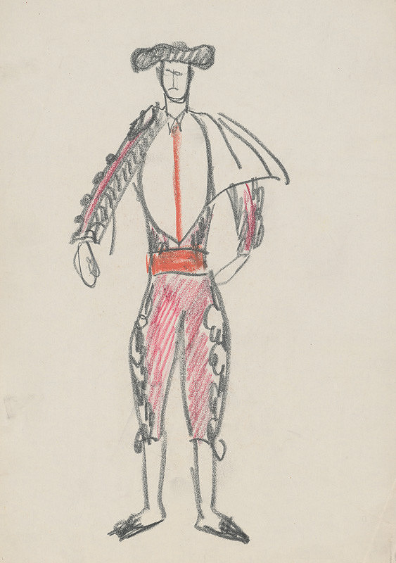 Eugen Nevan – Návrh na kostým toreádora IV. 