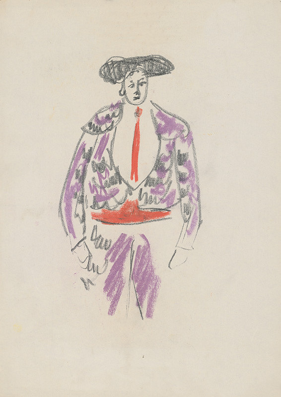 Eugen Nevan – Návrh na kostým toreádora V. 