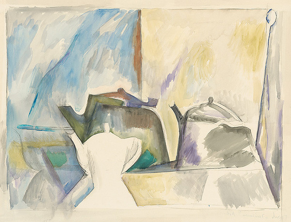 Vitalij Nikolajevič Goriajev – Still Life with a Teapot 