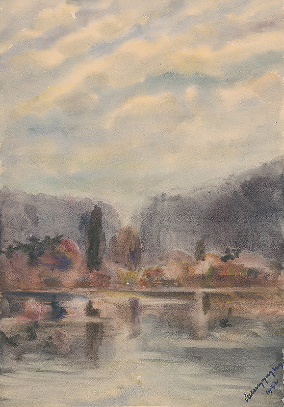 Zolo Palugyay – Twilight at a Pond