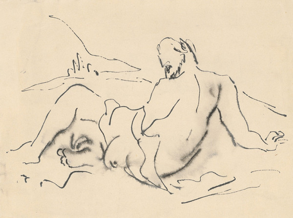 Eugen Nevan – Reclining Male Nude