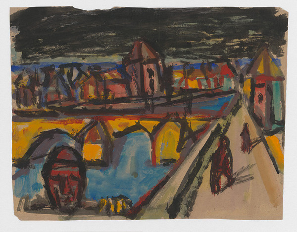 Alojz Klimo – Landscape with a Bridge 